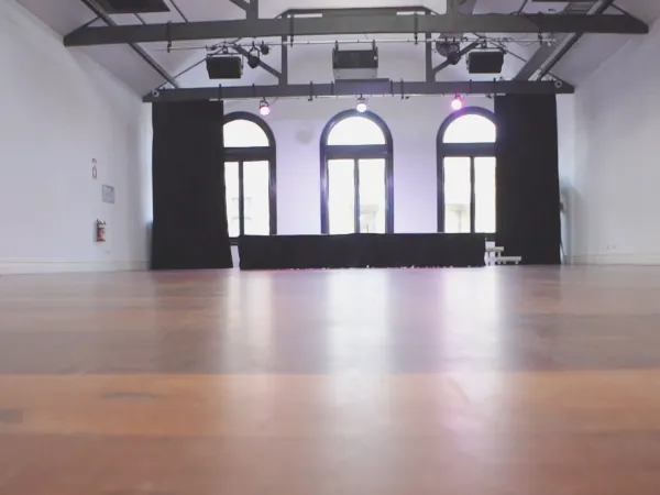 Venue hire modular stage and flexible room layouts